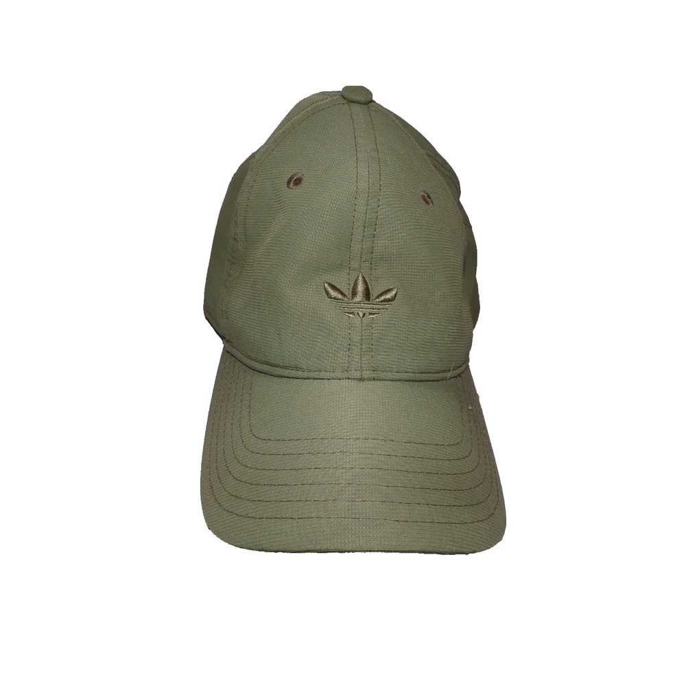 Adidas Cap Olive Green "Den 3 Streifen" logo 90288‎ Strapback Relaxed Adjustable